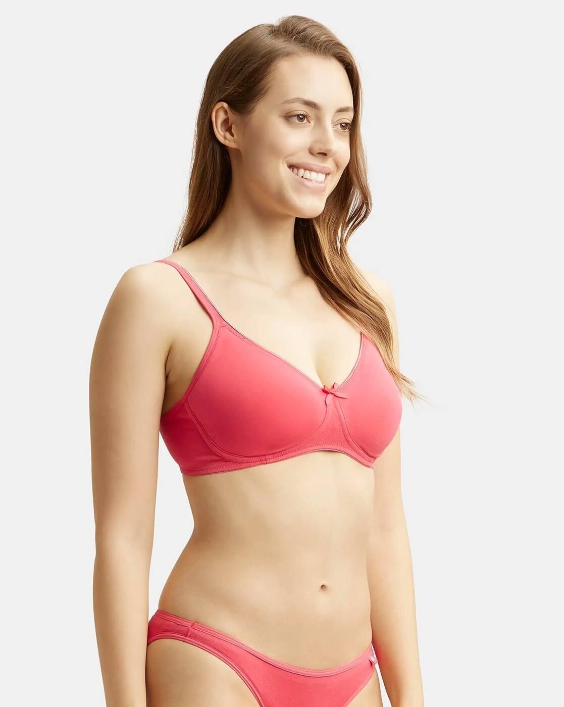 1722 Women Everyday Bra Wirefree Non-Padded Super Combed Cotton with Concealed Shaper Panel