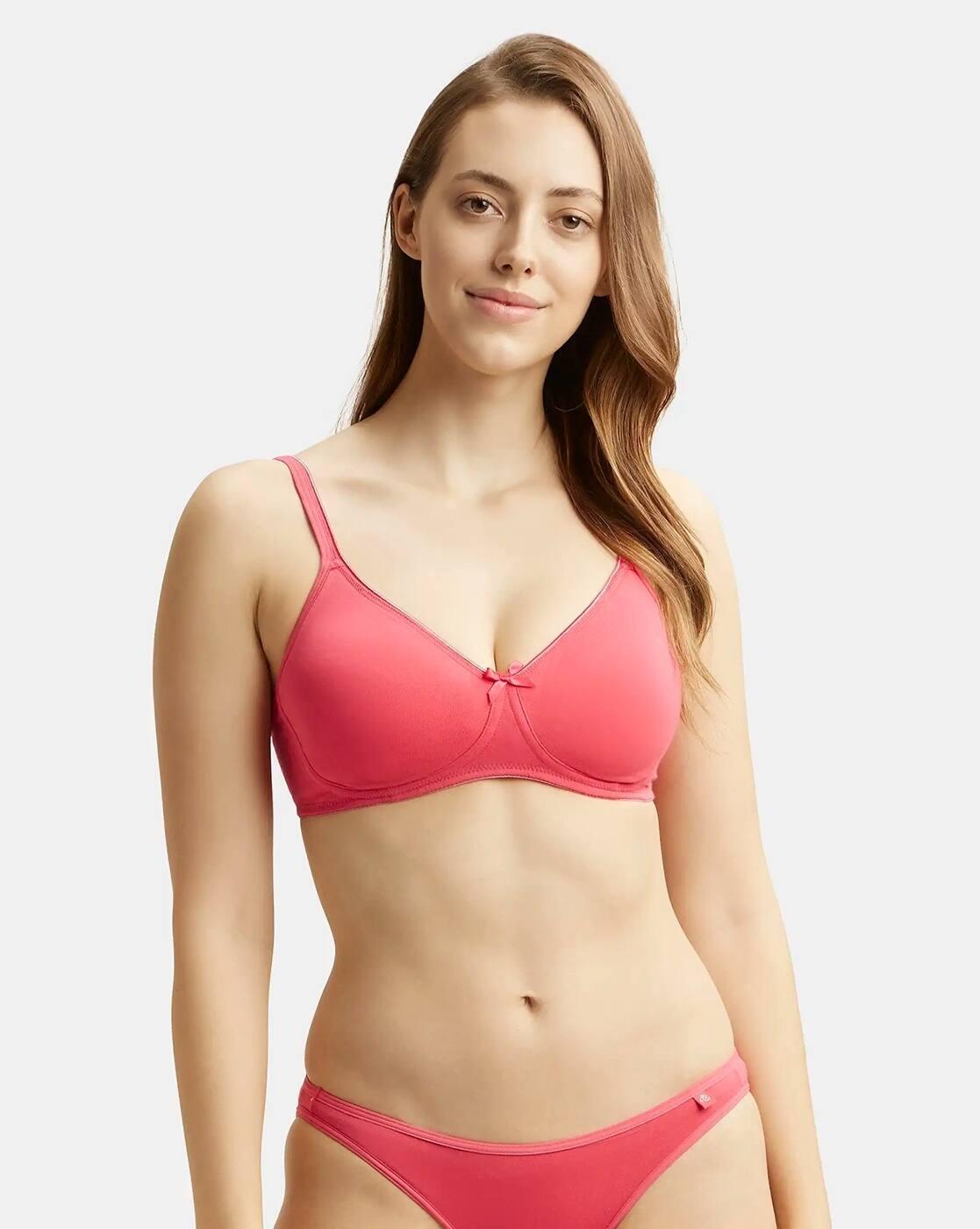 1722 Women Everyday Bra Wirefree Non-Padded Super Combed Cotton with Concealed Shaper Panel