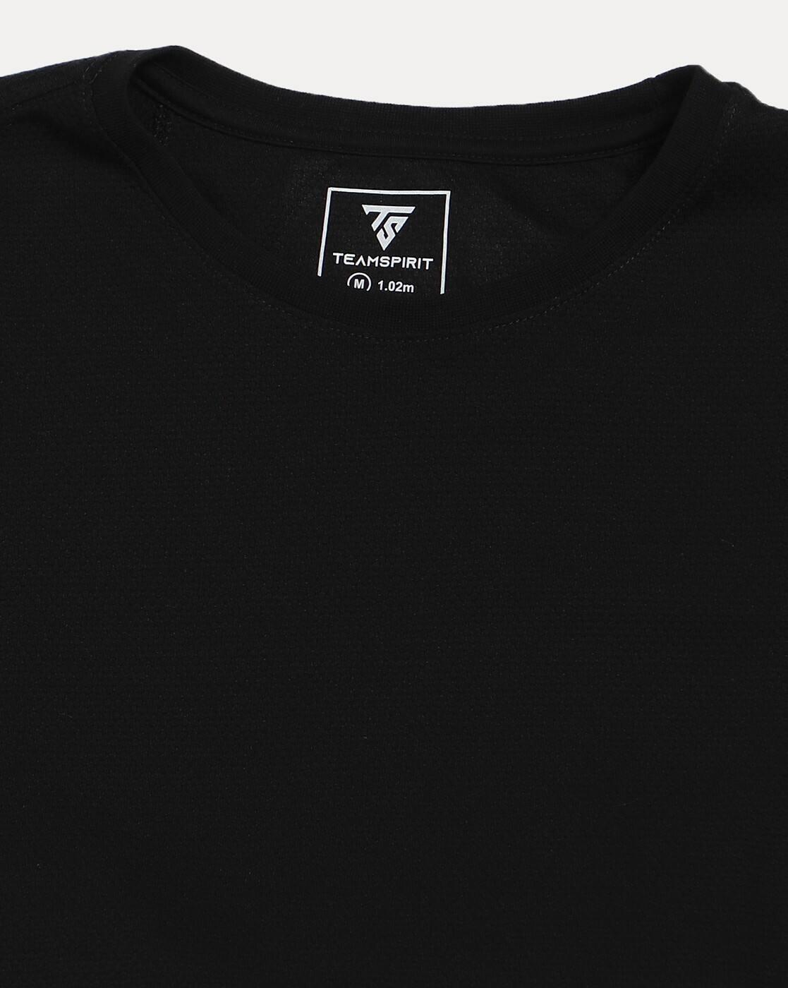 POPCORN ROUND NECK NEW CORE T, BLACK, XS