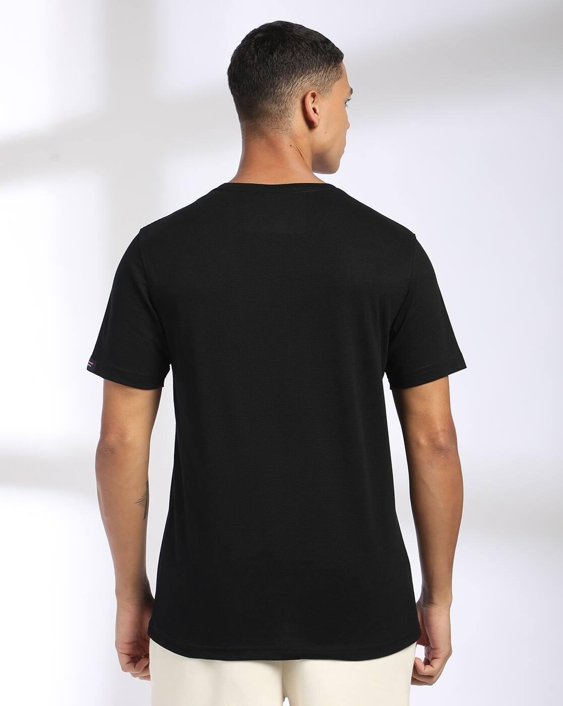 POPCORN ROUND NECK NEW CORE T, BLACK, XS