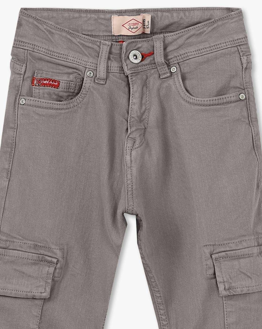 Boys Regular Fit Cargo Fit Jeans