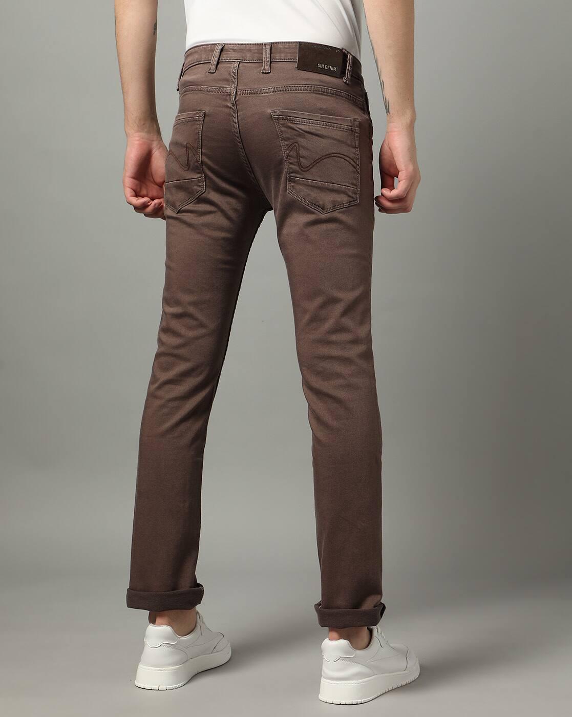 Men Light-Wash Slim Fit Jeans
