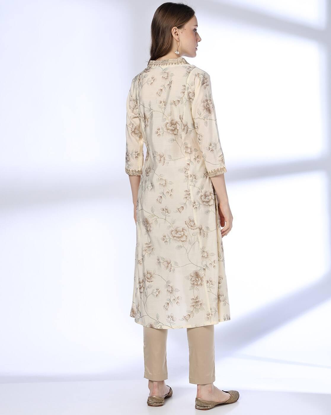 Women Flora Print Classic Kurta
