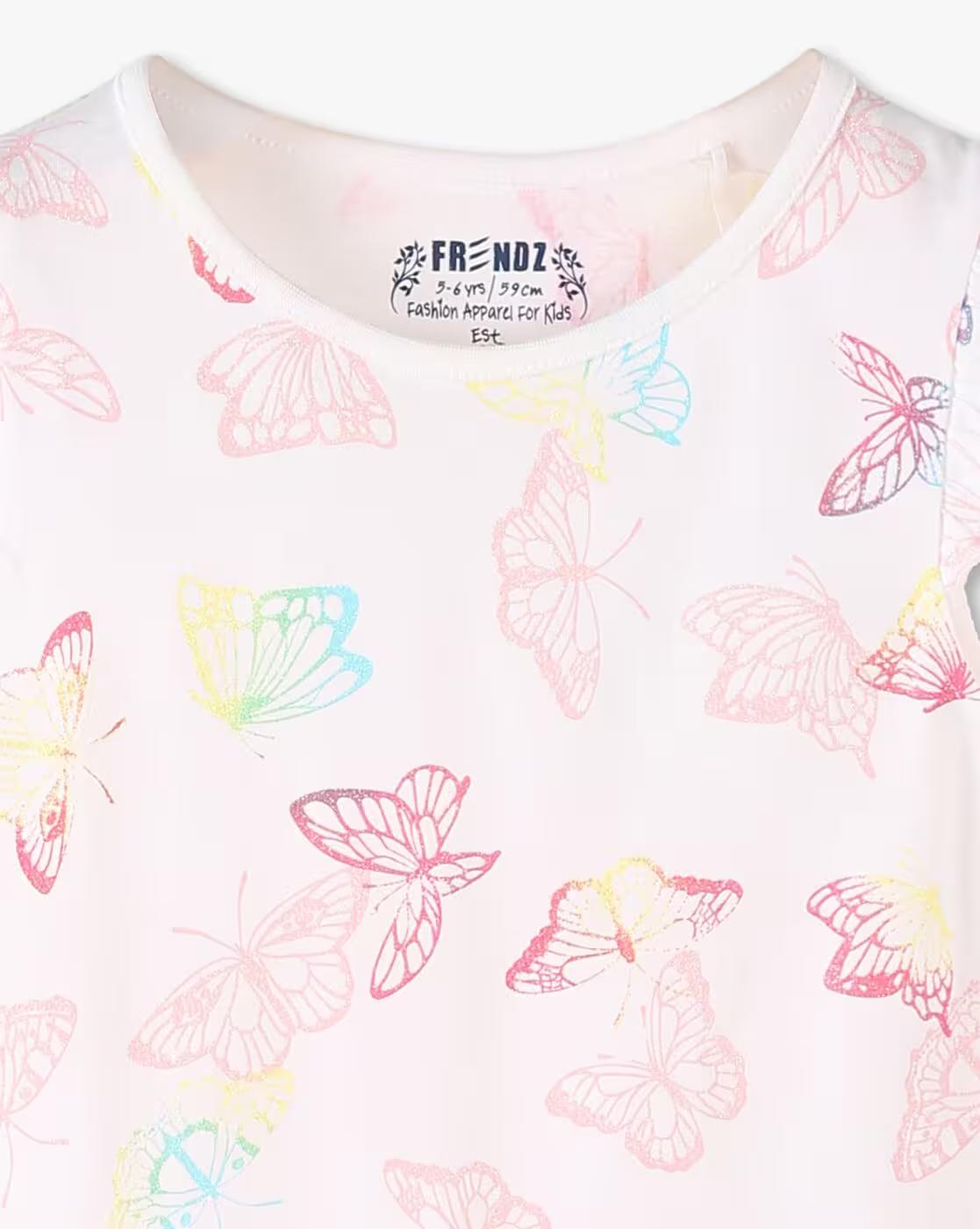 KG FRENDZ TSHIRTS, WHITE, 2-3Y