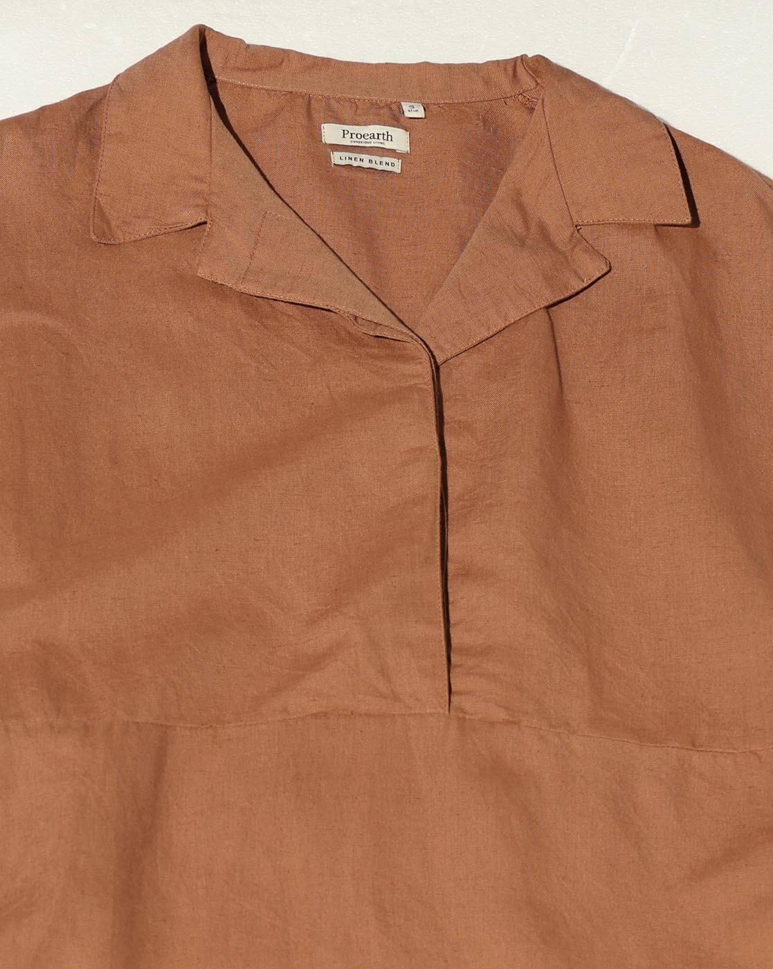 Women Shirt Dress with Insert Pockets