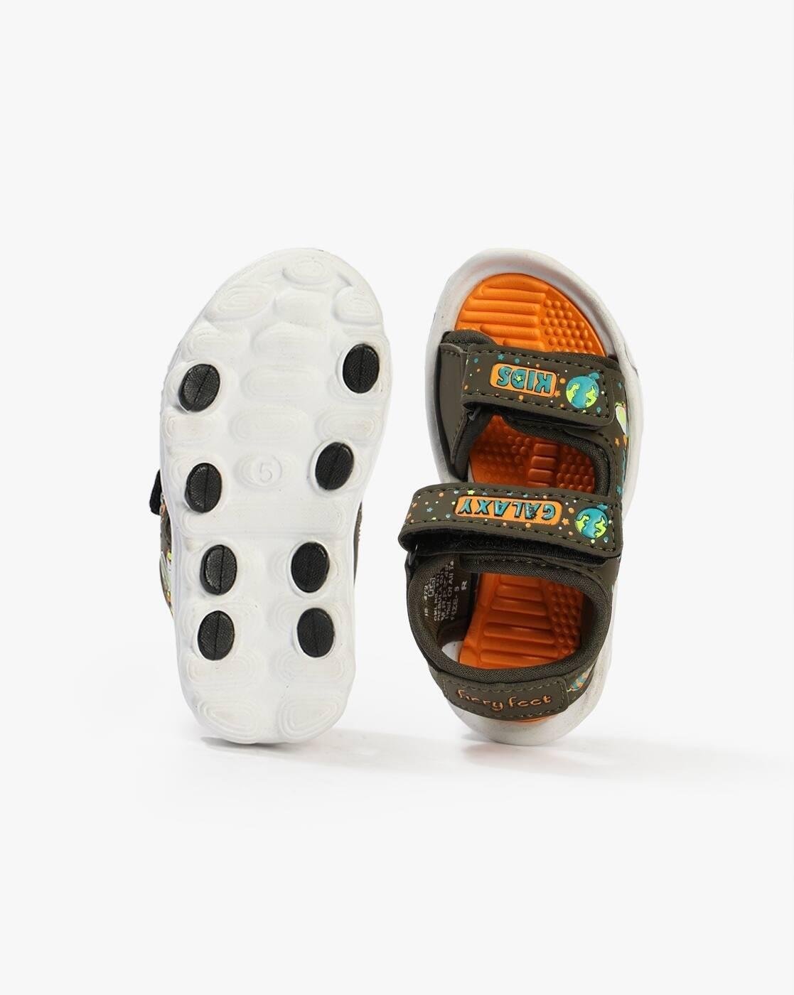 Boys Applique Dual-Strap Sandals