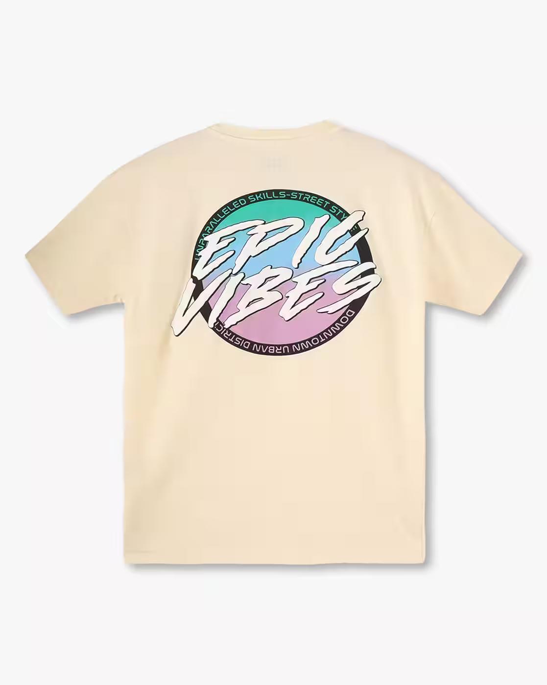 Boys Graphic Print Loose Fit Crew-Neck T-Shirt