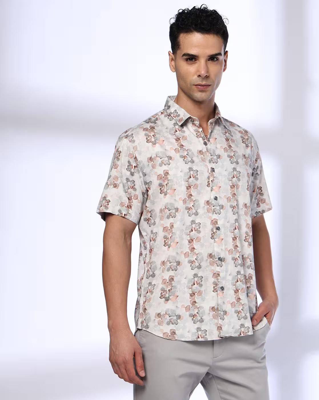 Men Printed Relaxed Fit Shirt