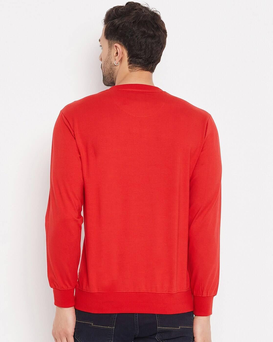 Men Typographic Print Slim Fit Sweatshirt