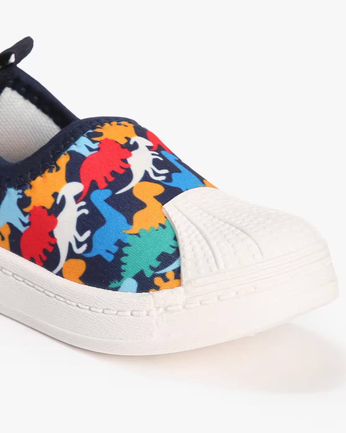 Dinosaur Print Slip-On Shoes