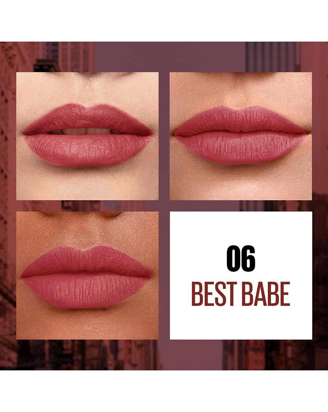 Sensational Liquid Matte Lipstick - 06 Best Babe