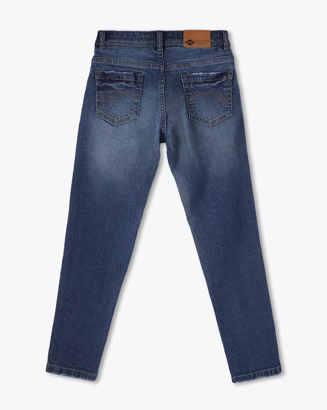 Boys Mid-Wash Regular Fit Jeans