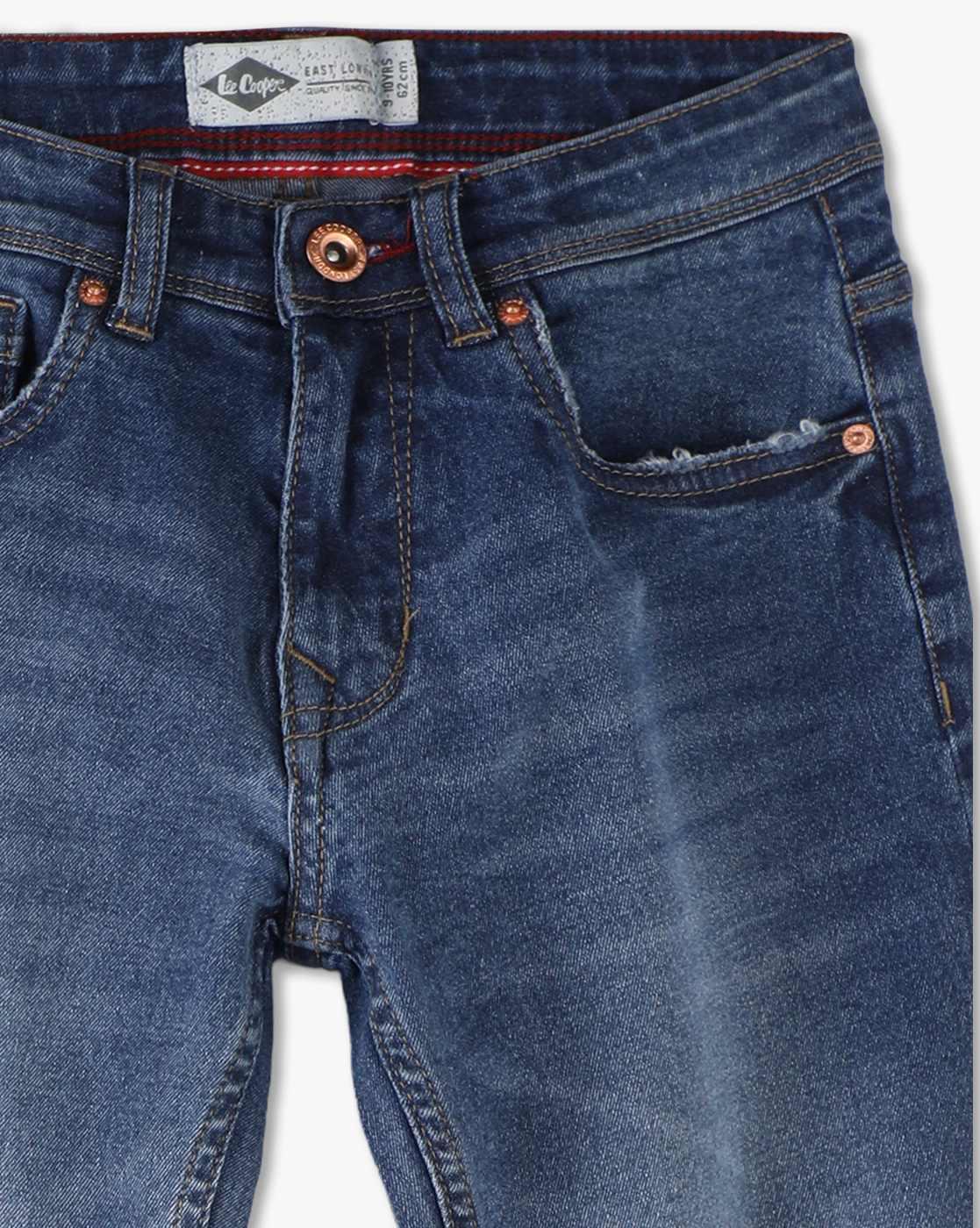 Boys Mid-Wash Regular Fit Jeans