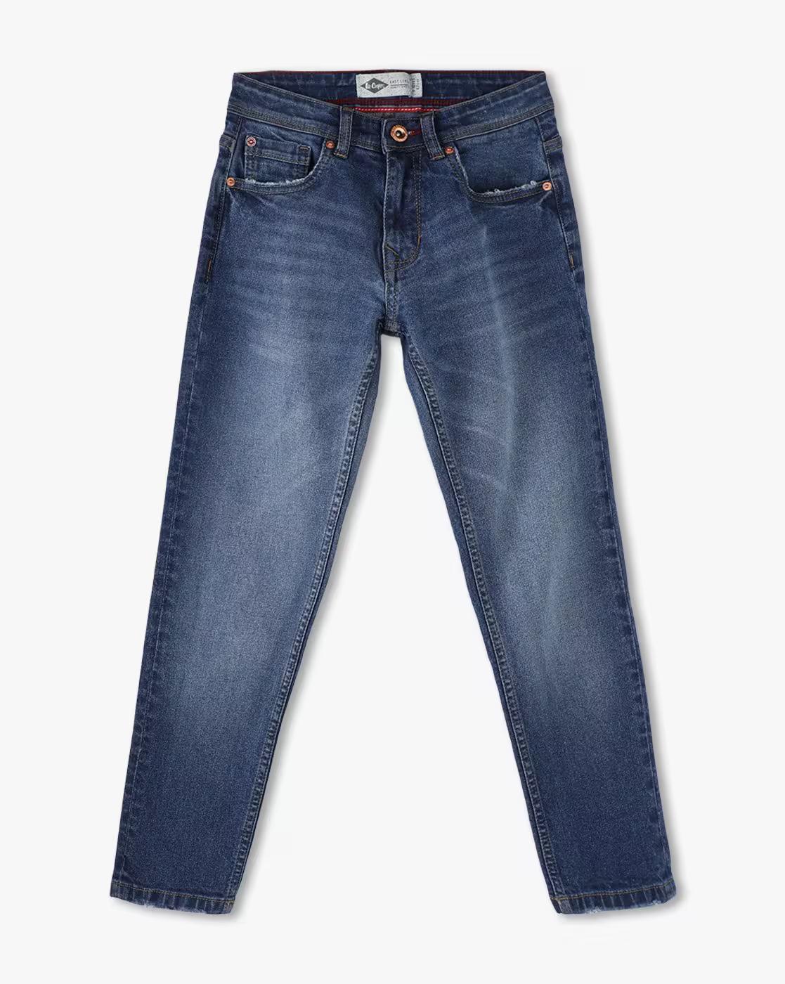 Boys Mid-Wash Regular Fit Jeans