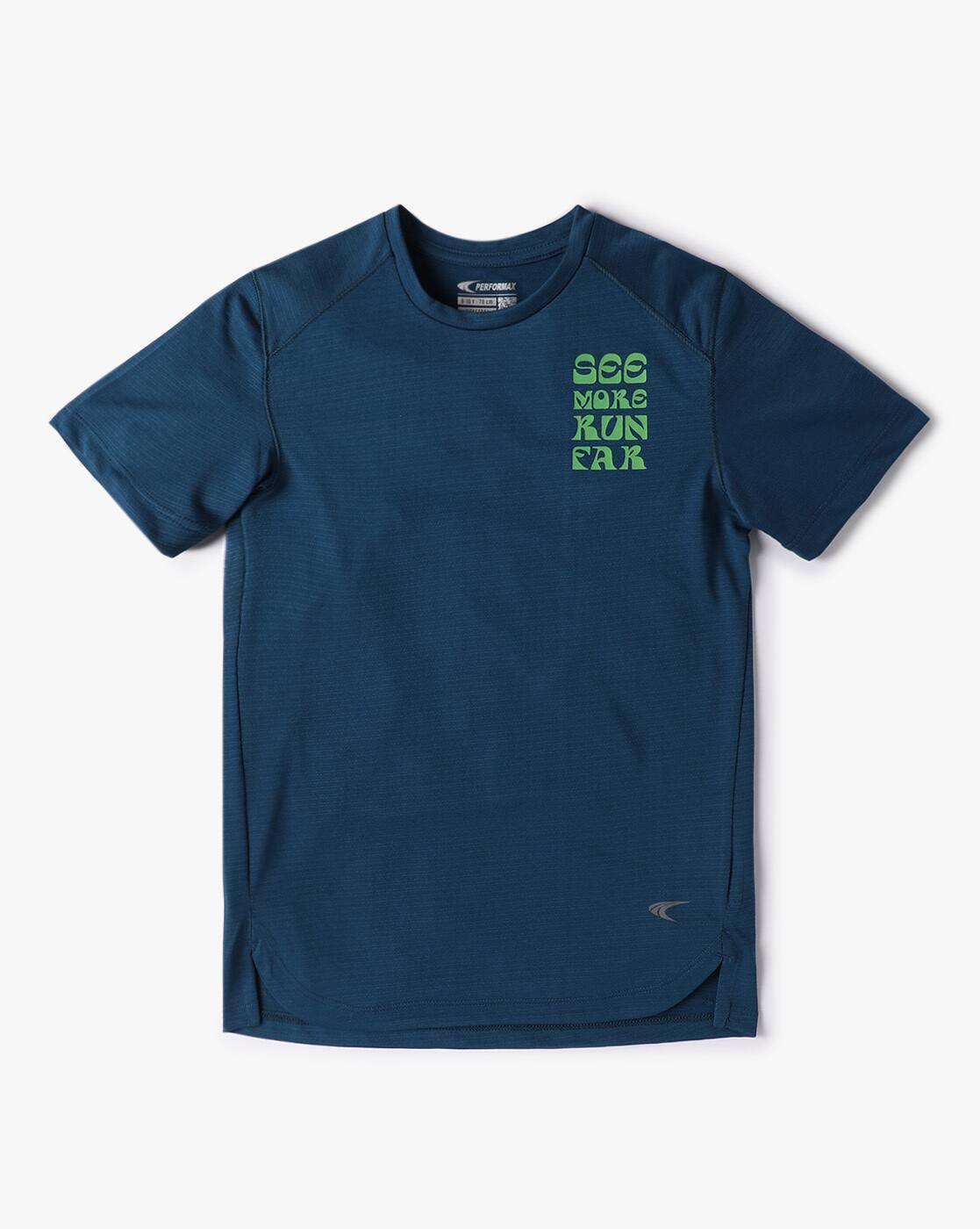 Boys Typographic Print Crew-Neck T-Shirt