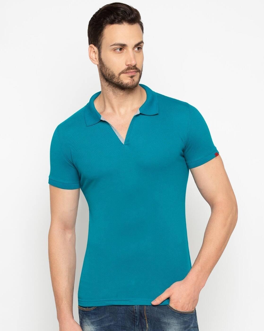 Men Slim Fit Polo T-Shirt