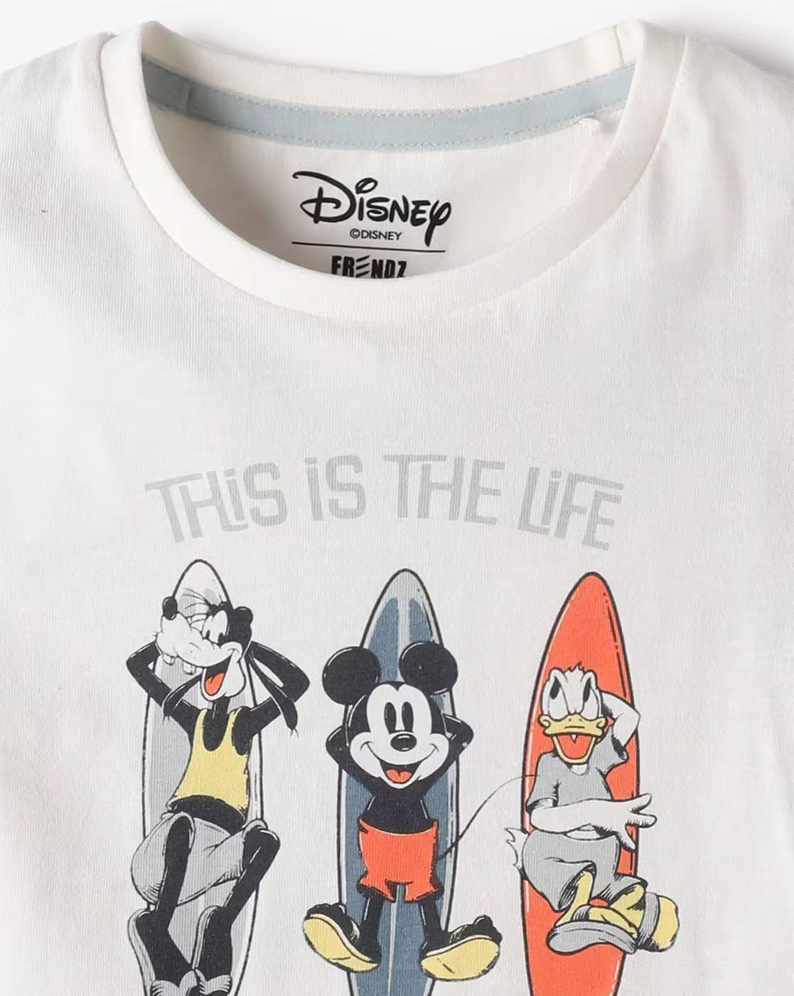 Boys Graphic Print Regular Fit Round-Neck T-Shirt