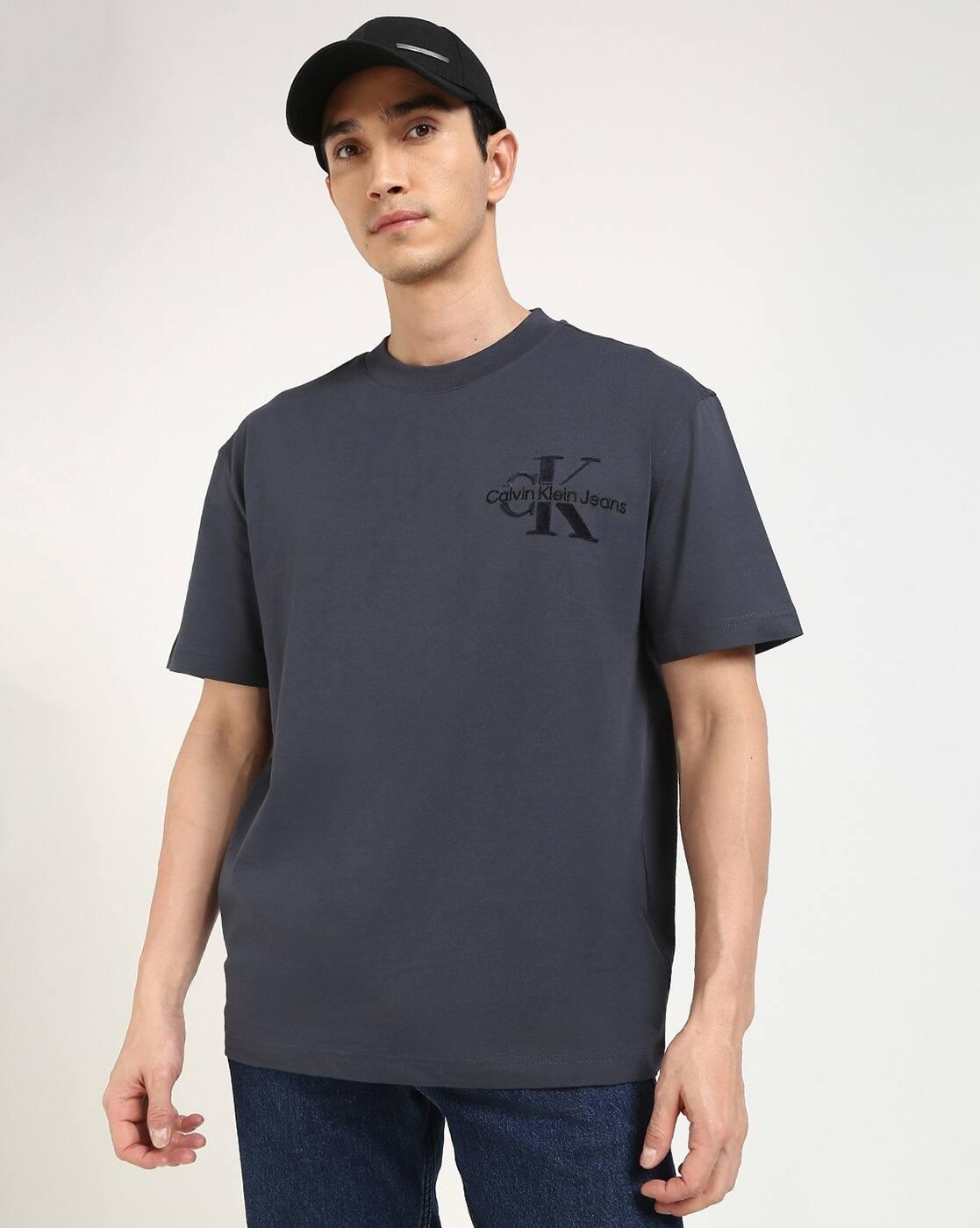 Men Bristle Monologo Regular Fit Crew-Neck T-Shirt