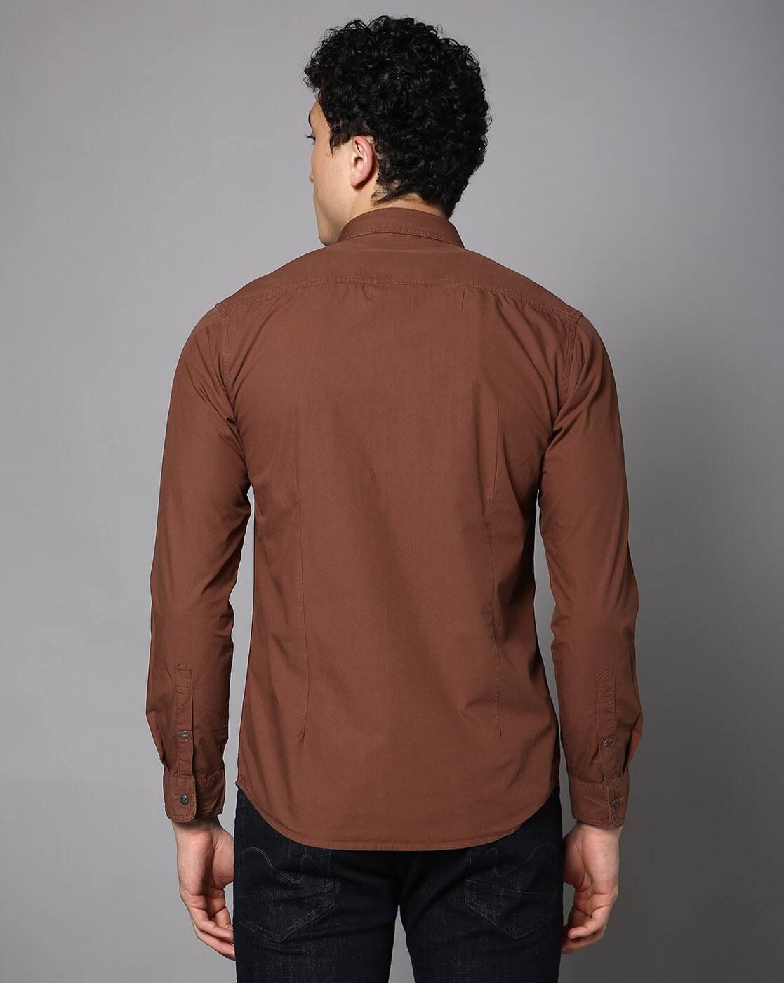 Men Typographic Slim Fit Shirt