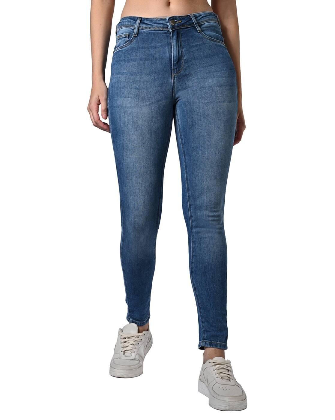 Women Mid-Wash Relaxed Fit Jeans