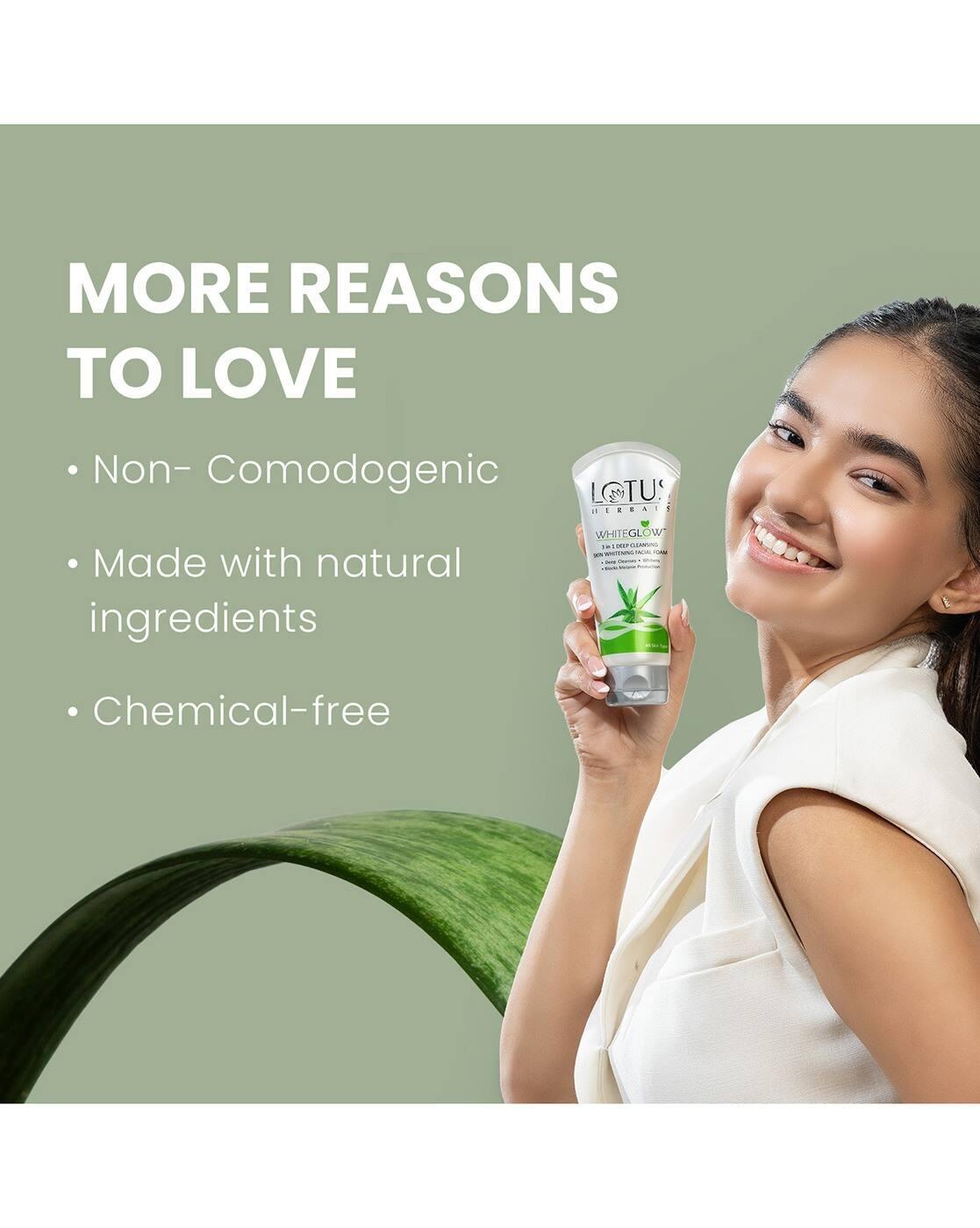 Lotus Herbals 3 in 1 Deep Cleansing Facial Foam Face Wash