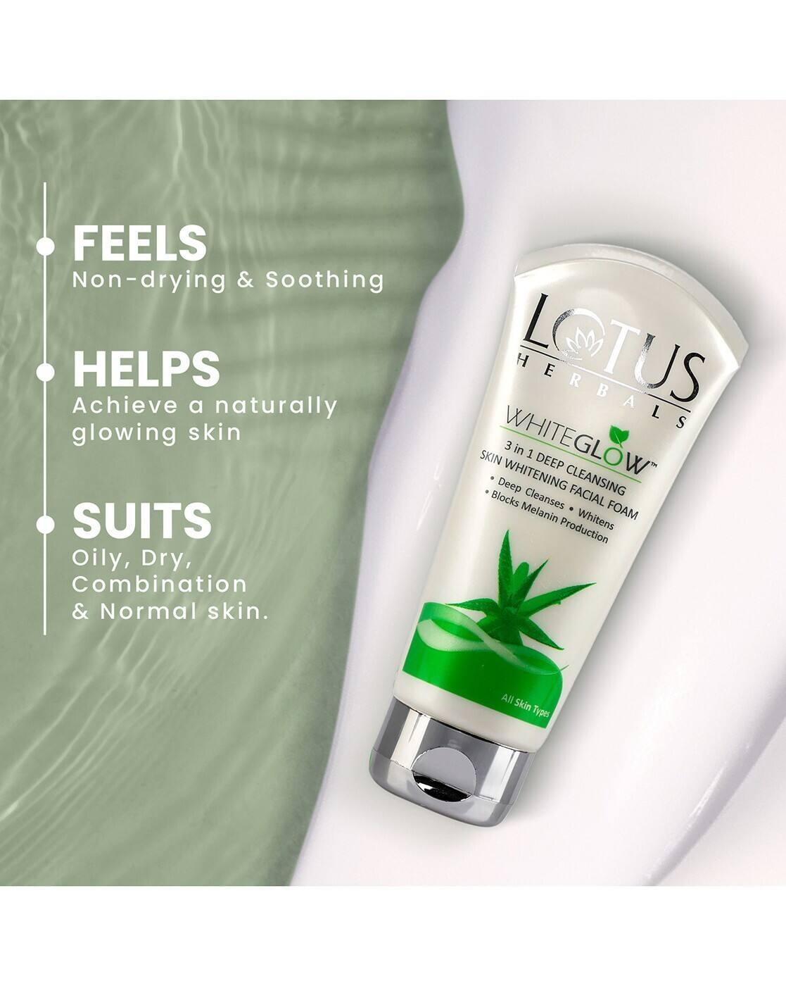 Lotus Herbals 3 in 1 Deep Cleansing Facial Foam Face Wash