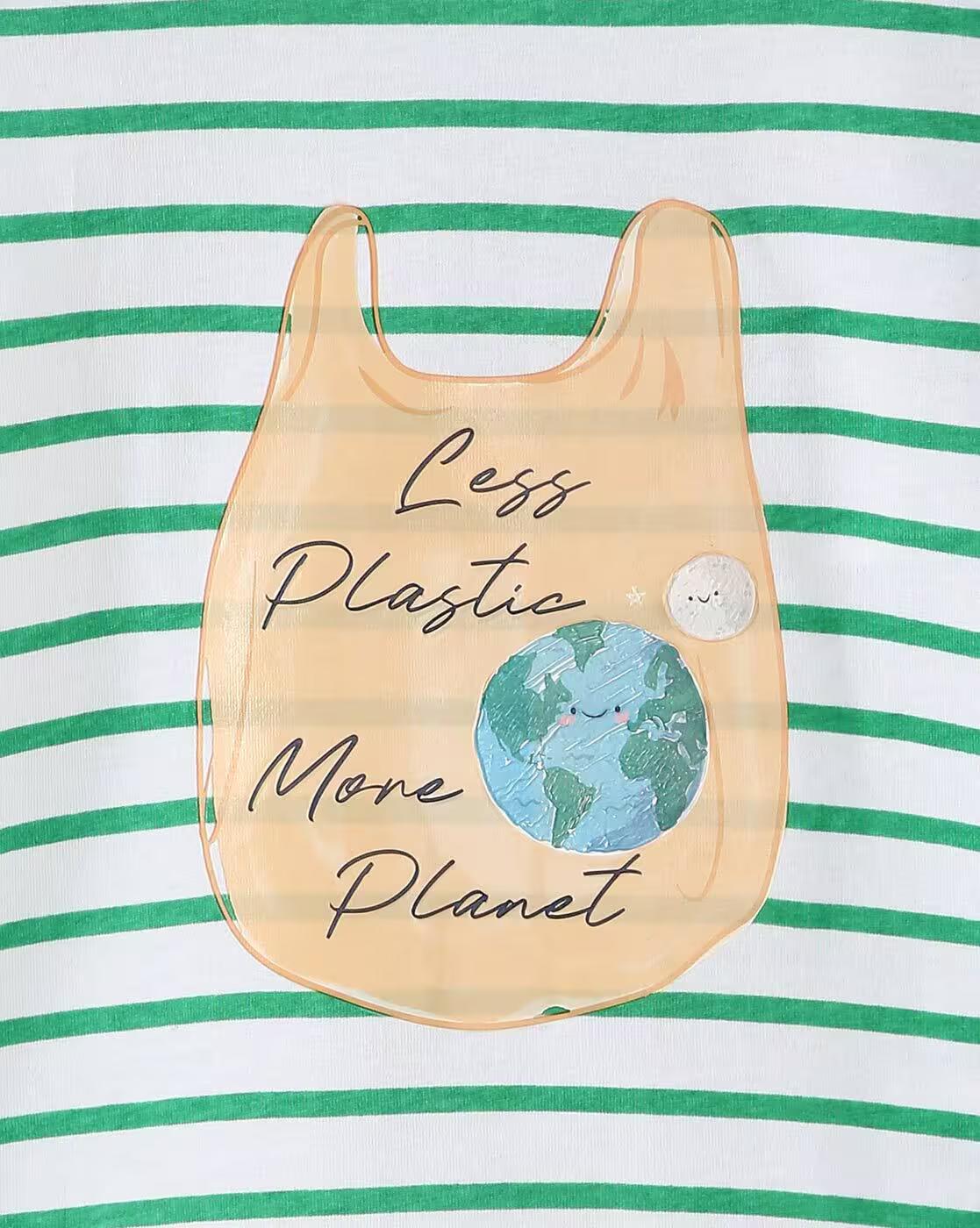 MORE PLANET FLUTTER SLEEVE, GREEN, 2-3Y