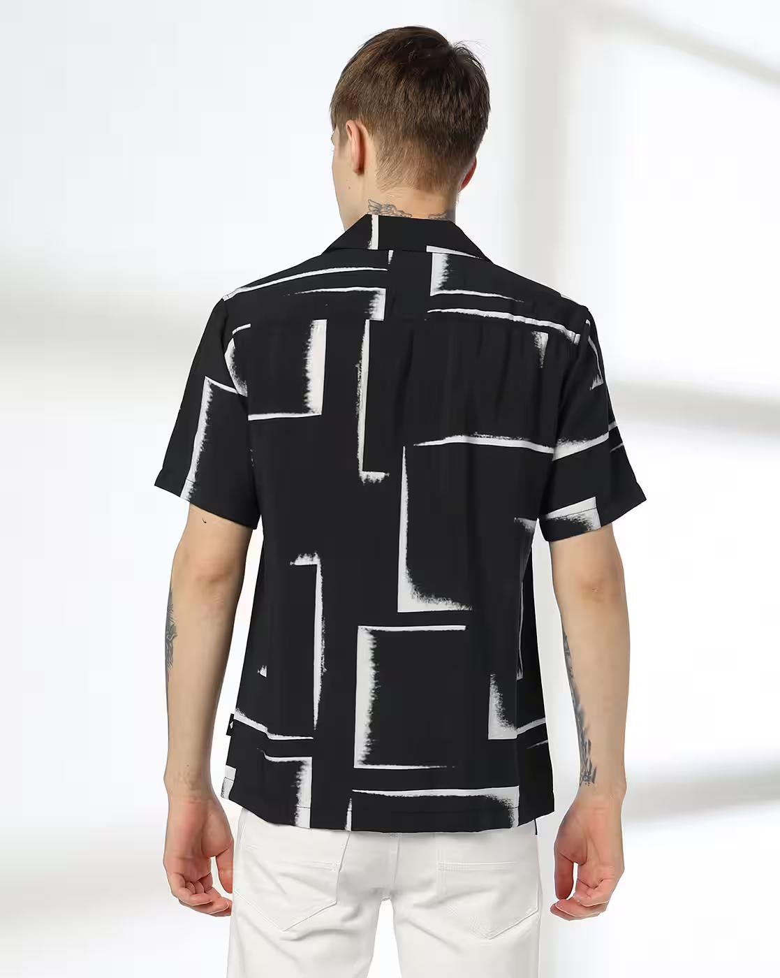 Men Tie & Dye Resort Fit Shirt