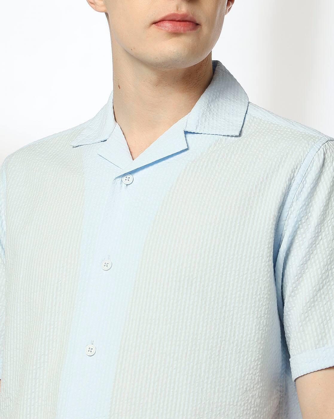 Men Crinkled Resort Fit Shirt