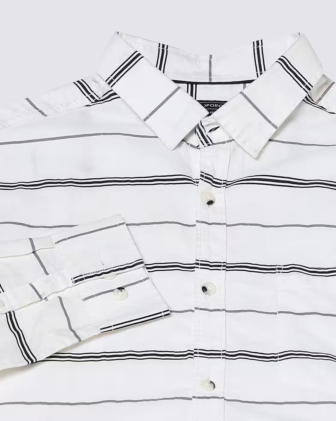 Men Striped Slim Fit Shirt