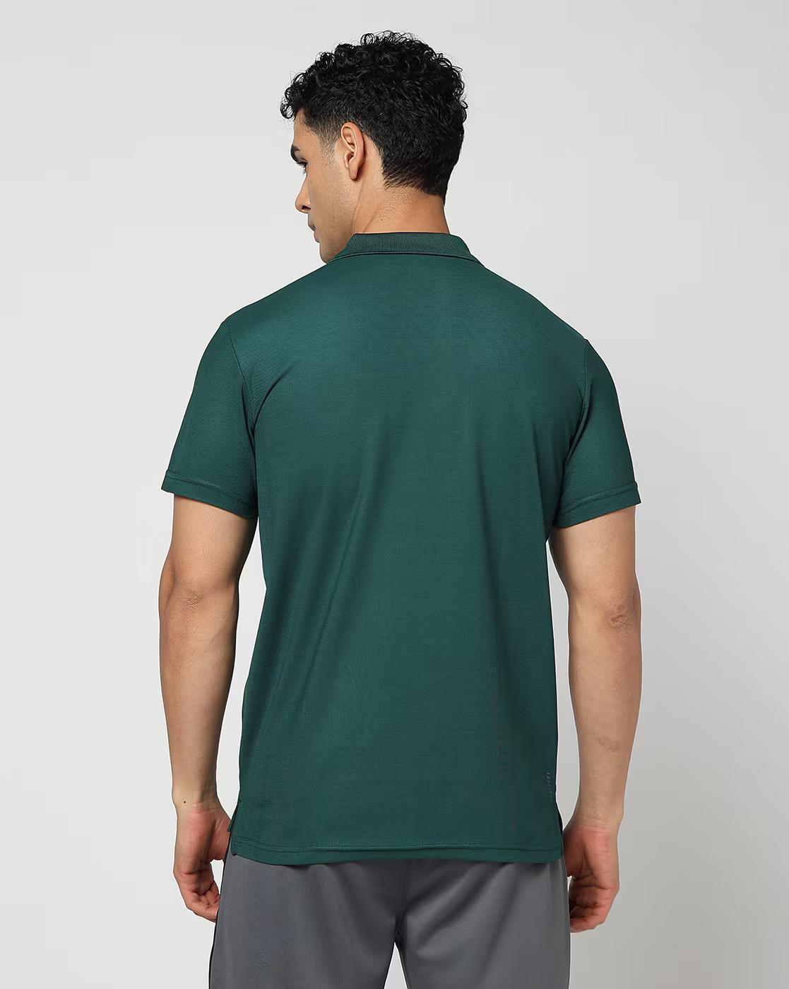Men Regular Fit Active Polo T-Shirt