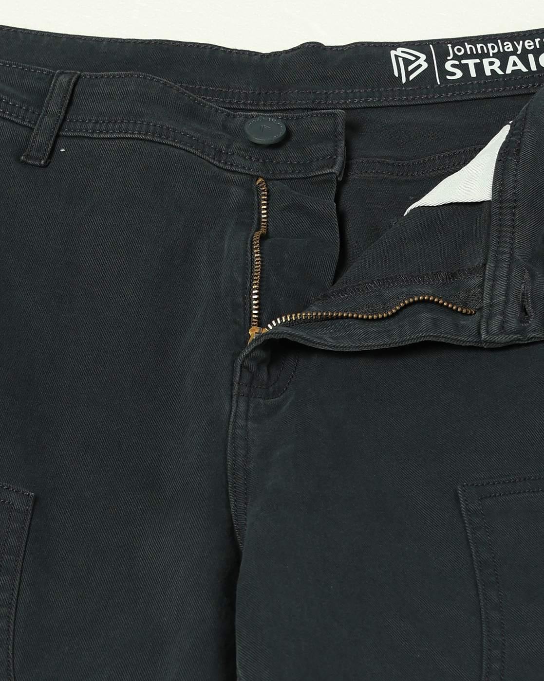 Men Straight Fit Flat-Front Chinos