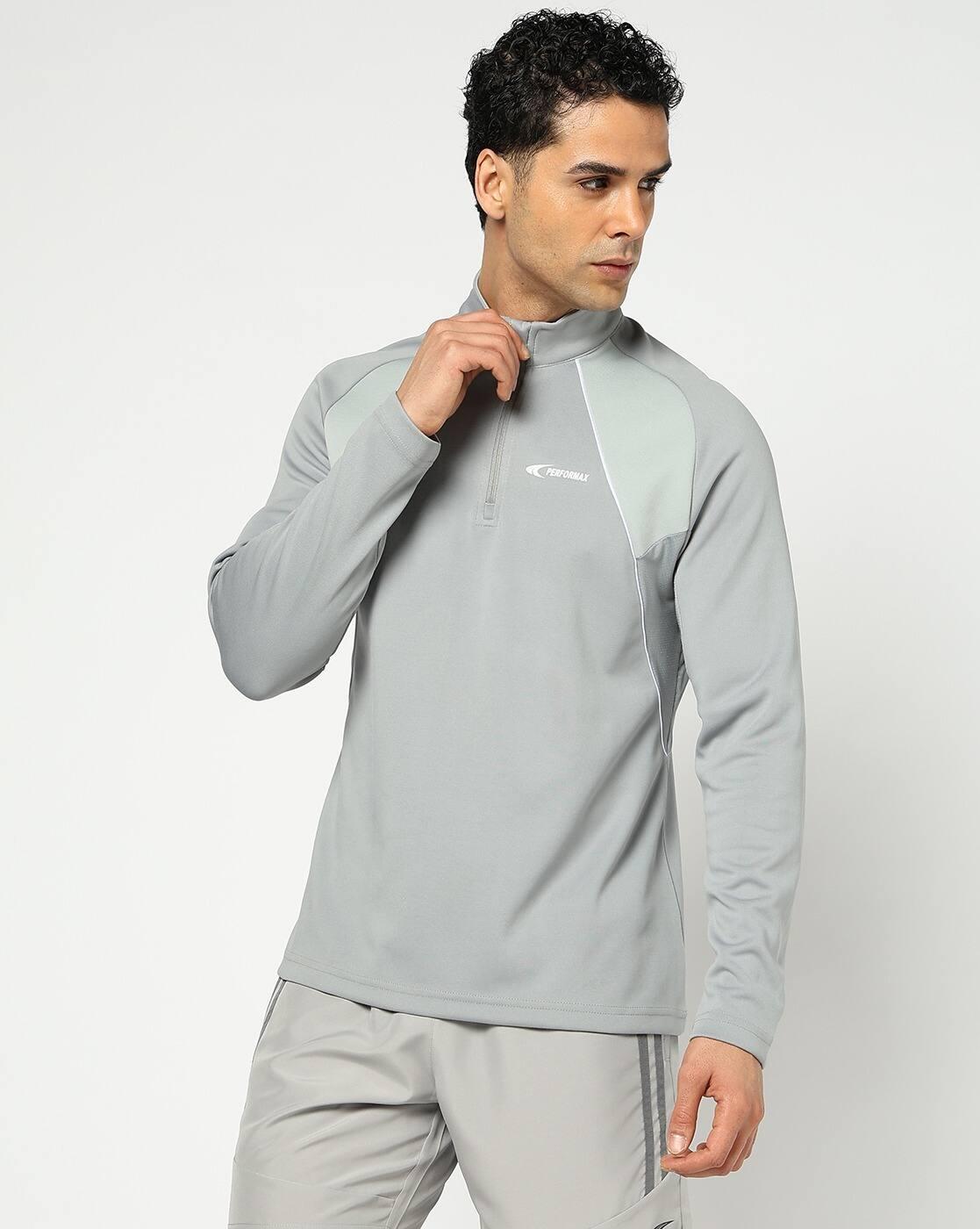 Zip-Front Regular Fit Troyer T-Shirt