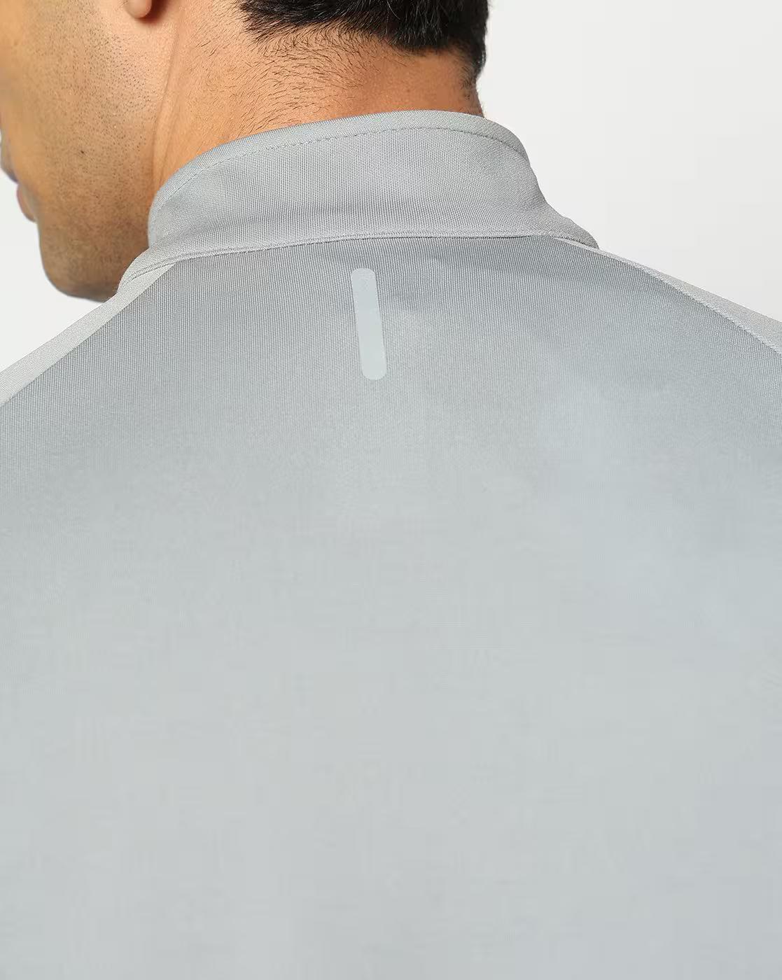 Zip-Front Regular Fit Troyer T-Shirt