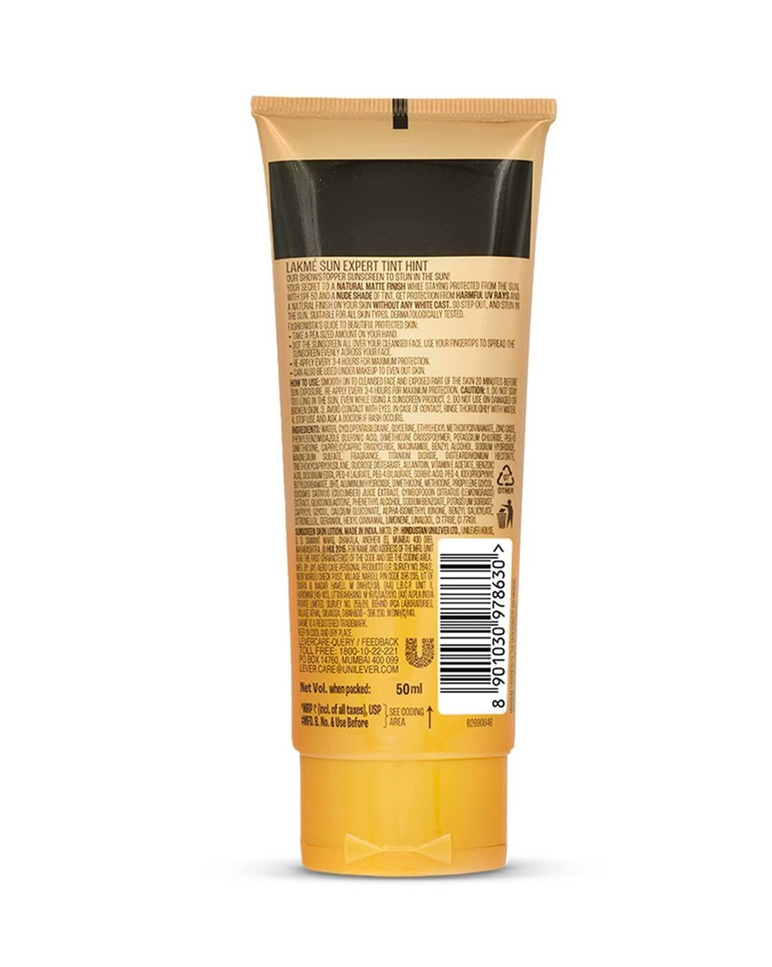 Tinted Sunscreen with Niacinamide for Even Tone Skin Spf 50 Pa++++ No White Cast (50 ml)