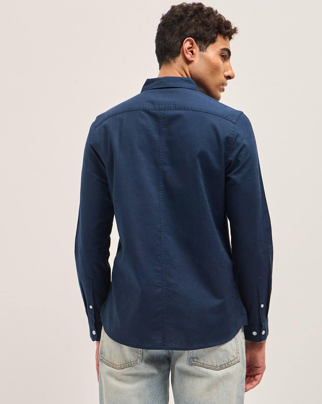Slim Fit Shirt with Patch Pocket