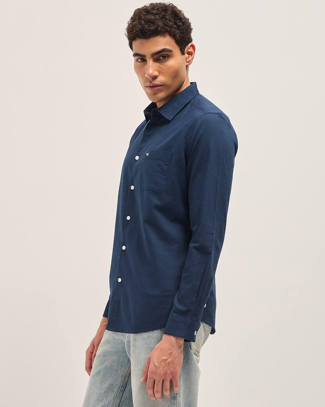 Slim Fit Shirt with Patch Pocket