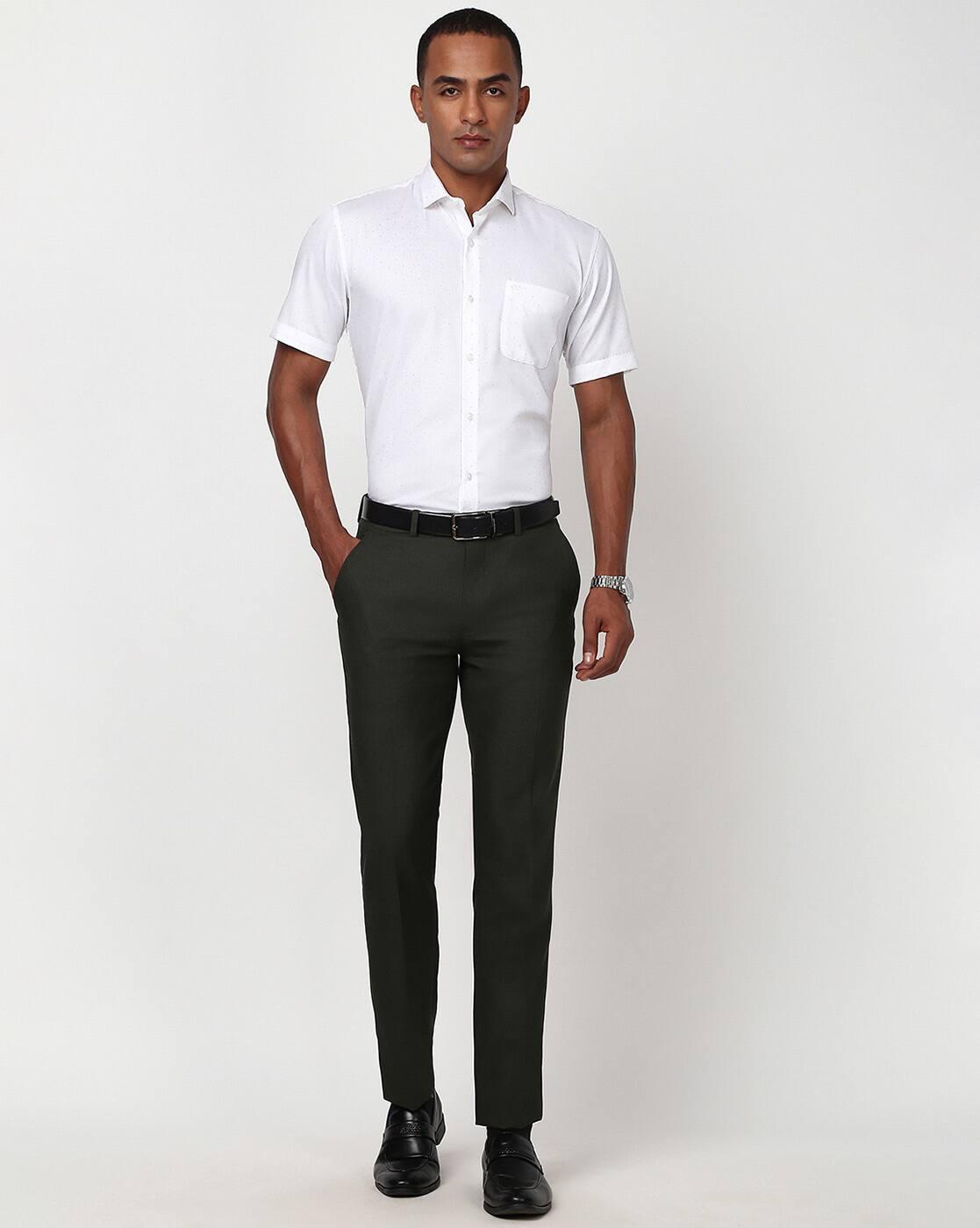 Men Regular Fit Shirt with Patch Pocket