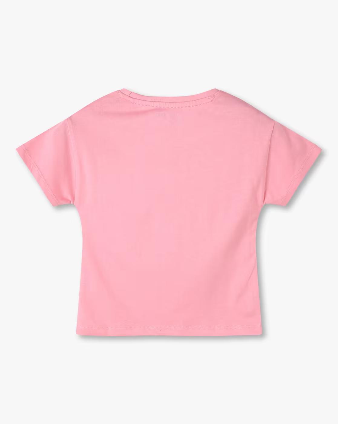 FRIENDS  CROP TSHIRT, PINK, 2-3Y
