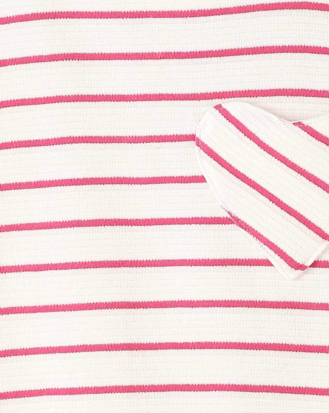 OTTOMAN KNIT TEE PANT SET, WHITE, 5-6Y