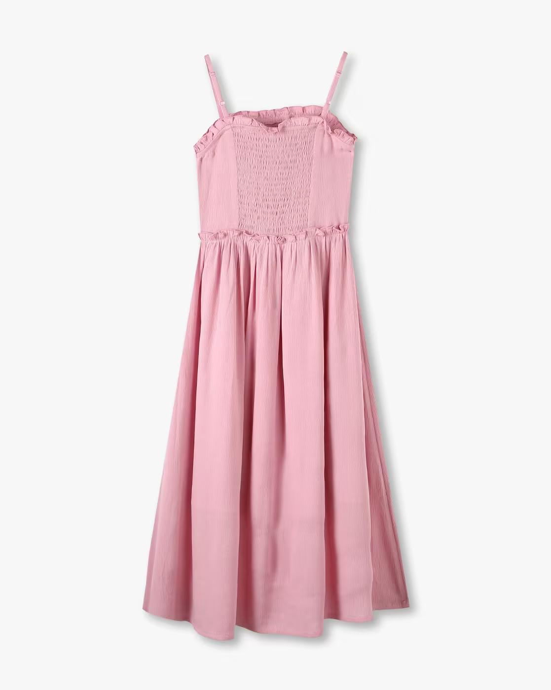 Girls Ruched Fit & Flare Dress with Jacket