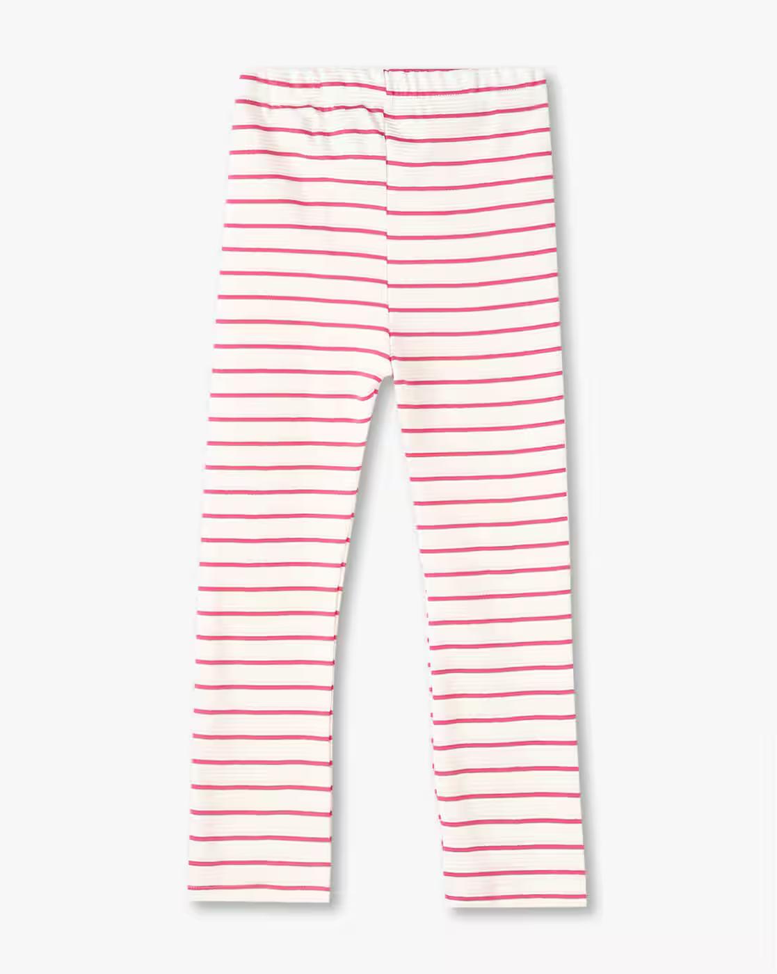 OTTOMAN KNIT TEE PANT SET, WHITE, 5-6Y