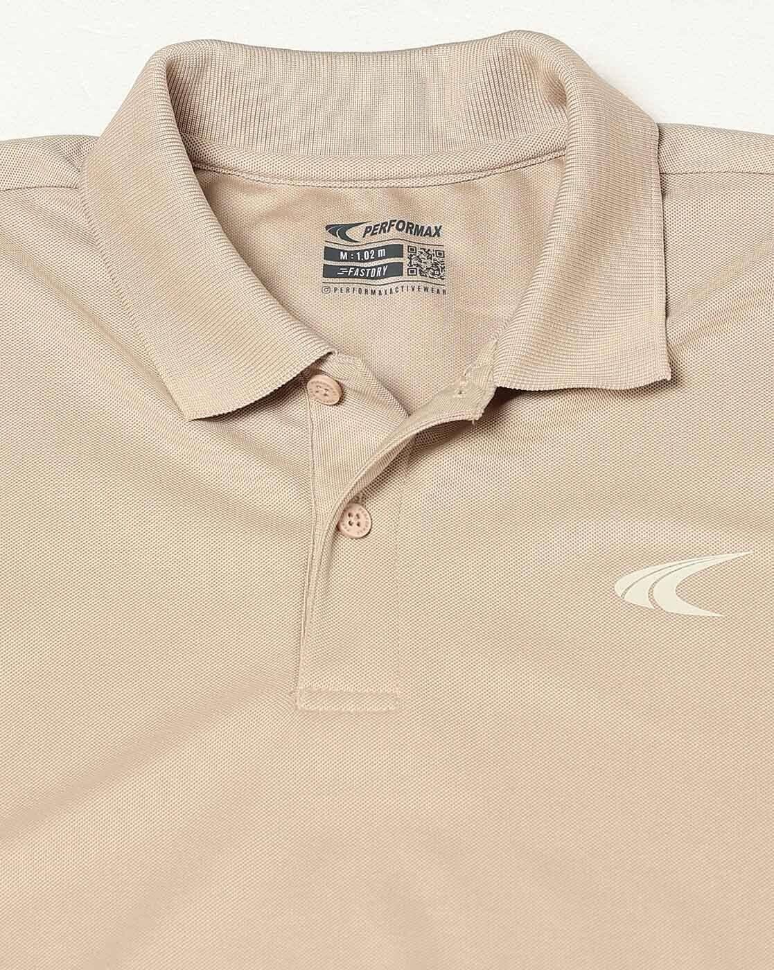 Men Regular Fit Active Polo T-Shirt