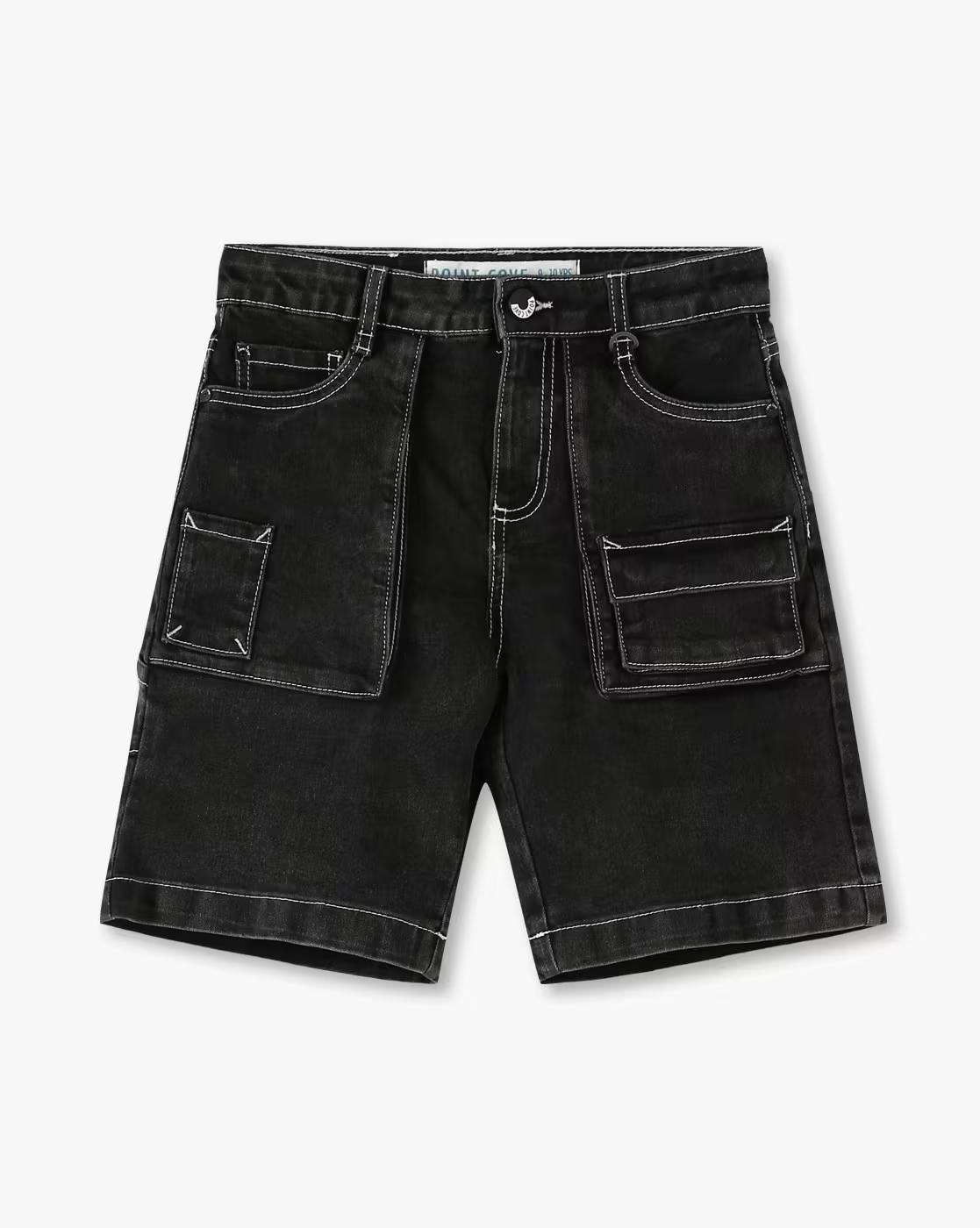 CARGO UTILITY SHORT, GREY, 9-10Y