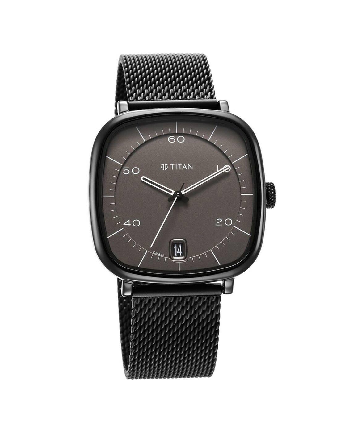 Men Neo Curve Anthracite Water-Resistant Analogue Watch-NT1885NM01