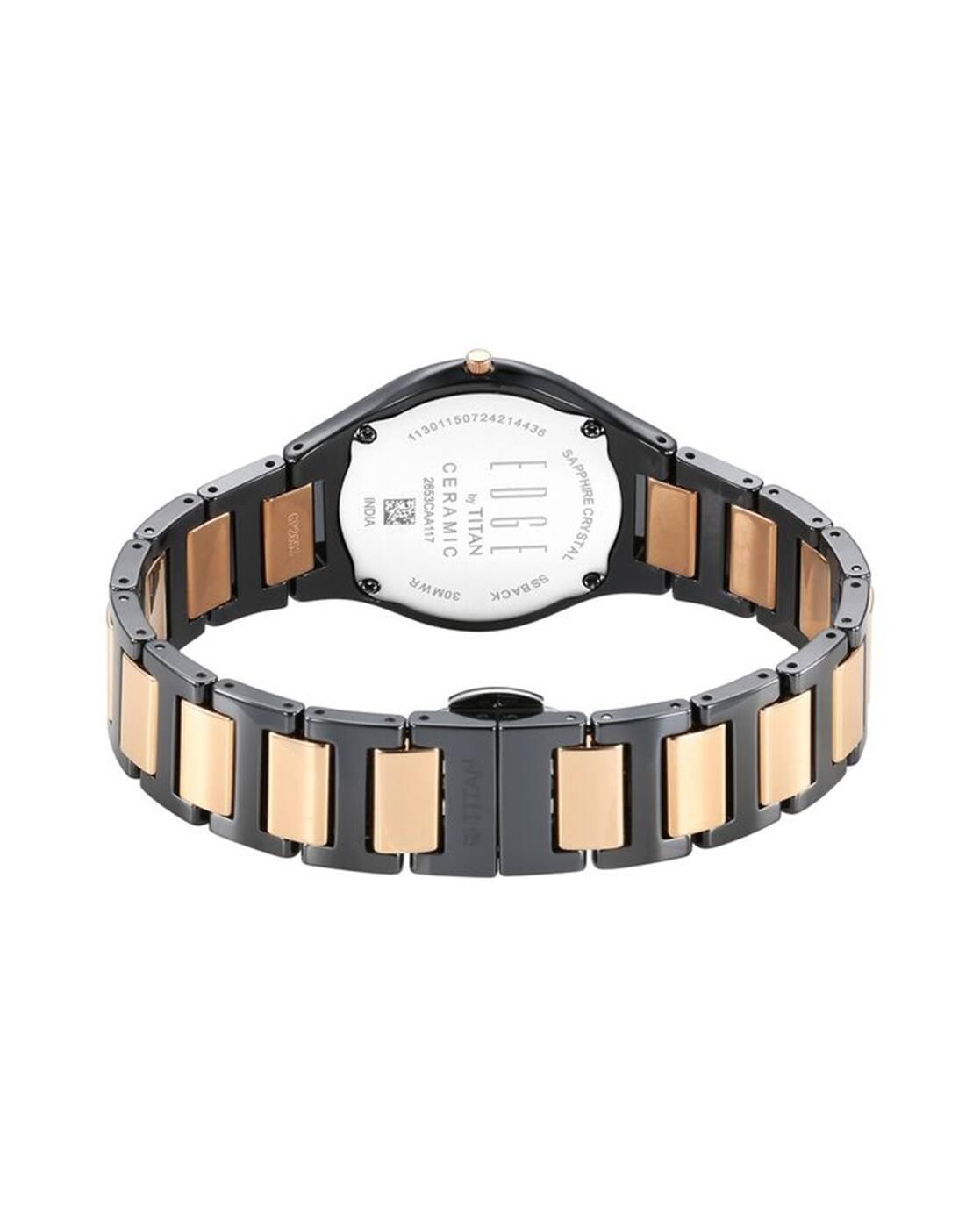 Women Edge Water-Resistant Analogue Watch-NT2653KC05