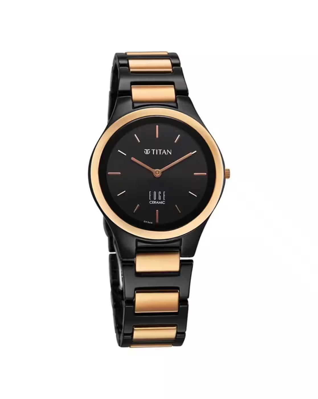 Women Edge Water-Resistant Analogue Watch-NT2653KC05