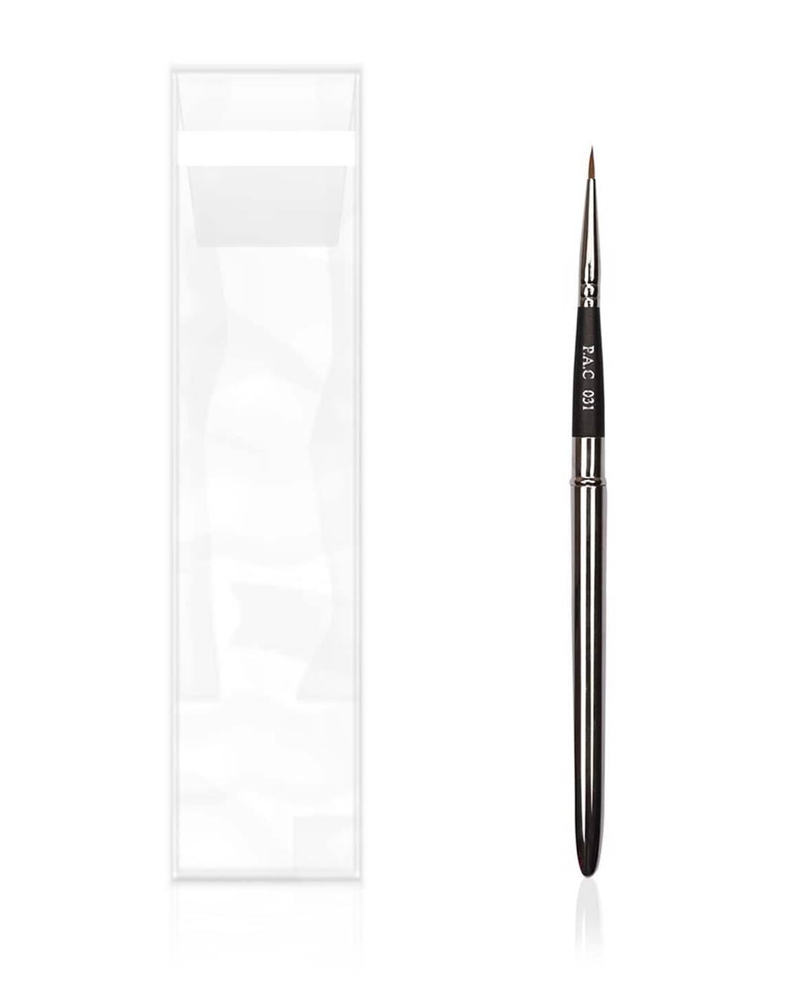 Eyeliner Brush 031 Precise Liner Brush for Sharp Graphic Liners Handle Turns into a Cap