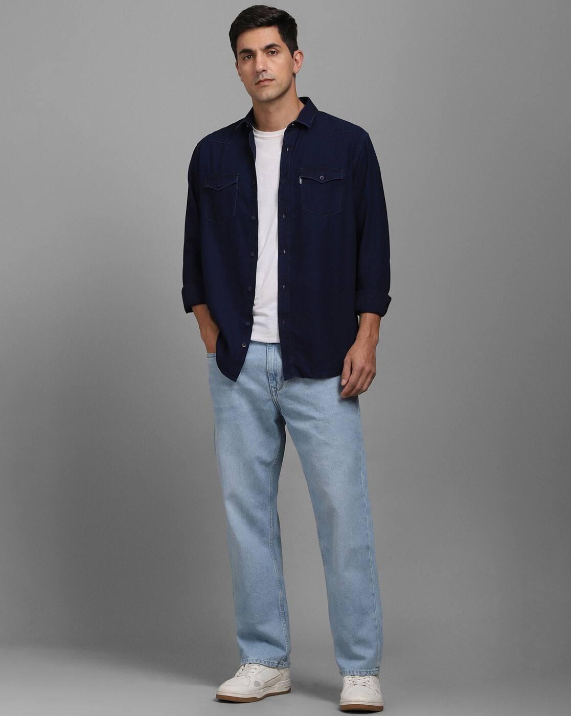 Men Flexi Waist Full Length Jeans
