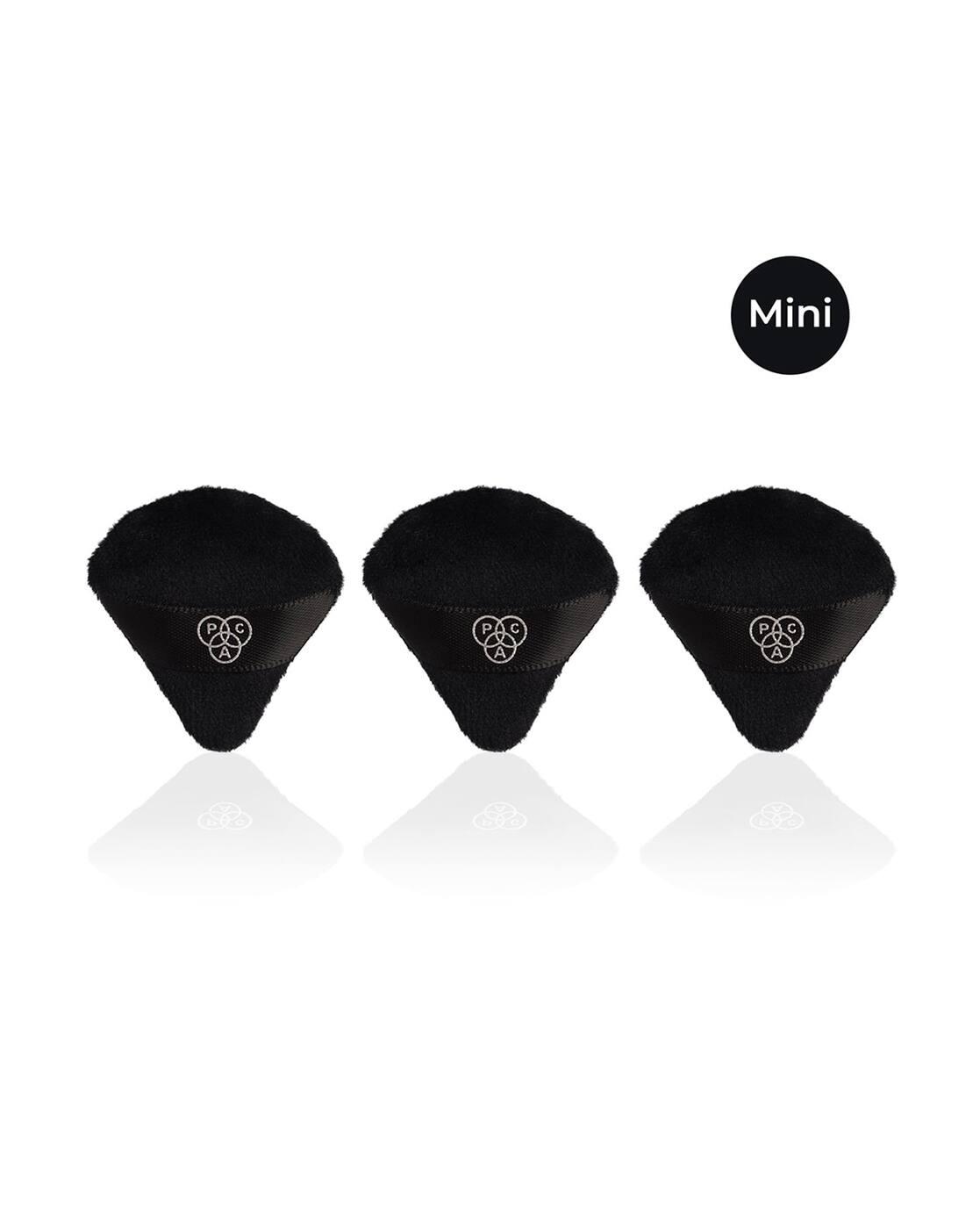Pizza Puff Black Mini 99 Soft Natural Cotton Ideal for Under Eyes Precise Application